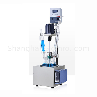 10L 50L 100L 200L Single Layer Glass Reactor With Heating Mantle,  Chemistry Laboratory Equipment
