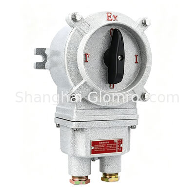 High Current 25A Aluminum Alloy Explosion Proof Rotary Changeover Switch Multiple Contact Configurations IP66 Ex Control Switch
