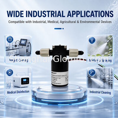 BAXIT PL8060-NF1.10 High 6 Bar Small Brushless Diaphragm Liquid Pump DC12V 24V Variable Speed Corrosion Resistant Micro Reagent