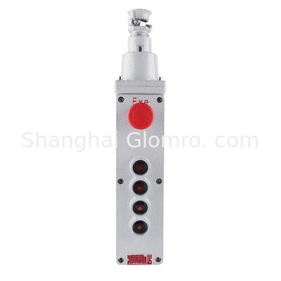 Botão à prova de explosão GLO-LA5817 Mão de comando 4K/6K Levante de guindaste de viagem de velocidade única Comutador de elevação elétrica à prova de explosão