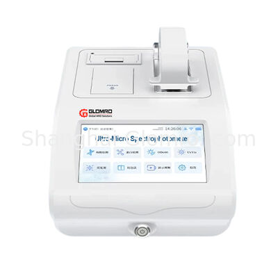 Analisador de proteínas de ácidos nucleicos espectrofotométrico ultra-micro, equipamento de laboratório de detecção de fluorescência de líquidos bacterianos OD600
