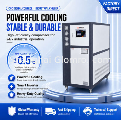 Função estável Chiller de água industrial Tipo refrigerado a ar e refrigerado a água para linha de produção industrial