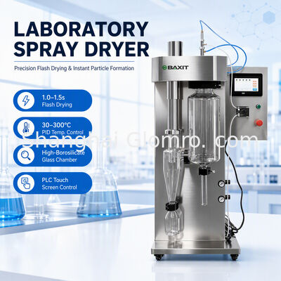 2L Capacidade Laboratório Spray Secador de aço inoxidável equipamento pequeno de secagem por pulverização