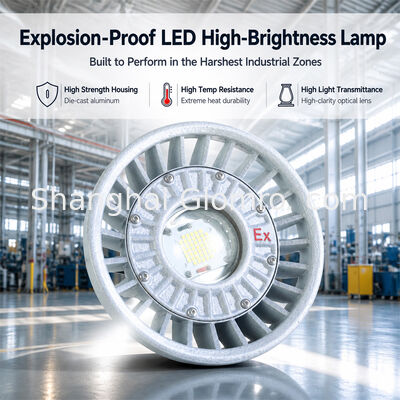 Lâmpada de alta luminosidade LED à prova de explosão, ferramenta de iluminação industrial à prova de explosão, usada em túneis, fábricas, postos de gasolina e outros lugares